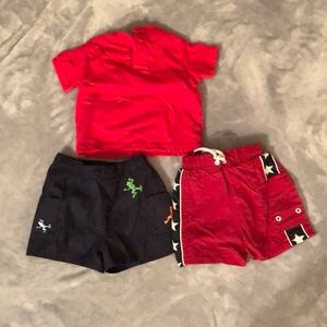 2 Qty Shorts; 1 Qty Short Sleeve Shirt
